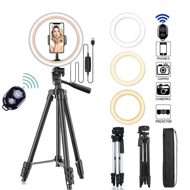 Led Selfie Ring Light Lamp With Tripod
