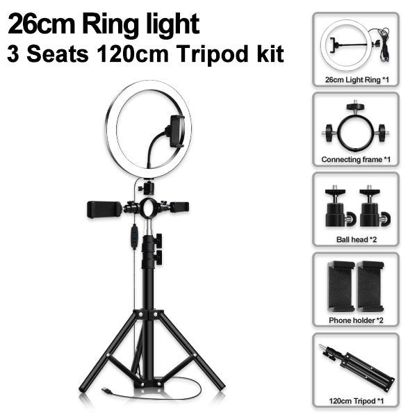 Led Tripod Multi-position Ring Light