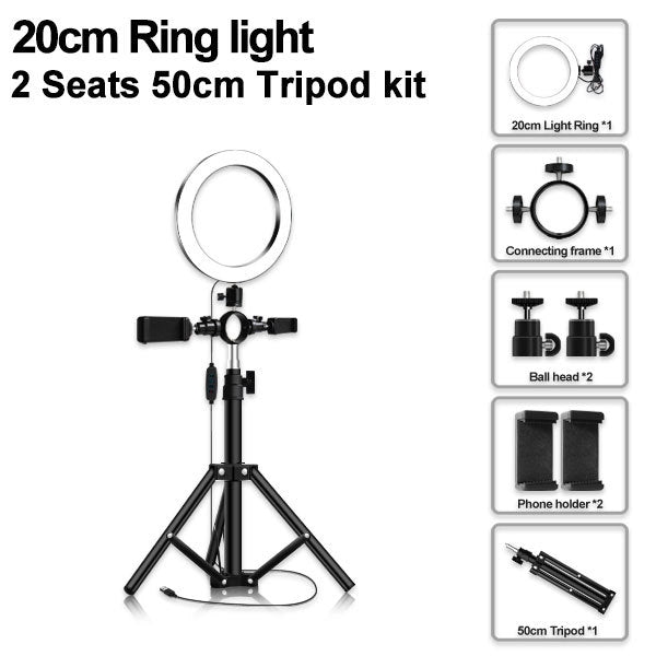 Led Tripod Multi-position Ring Light