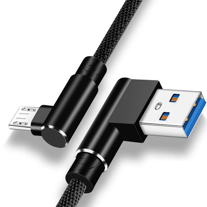 Double Elbow Mobile Fast Charging Cable