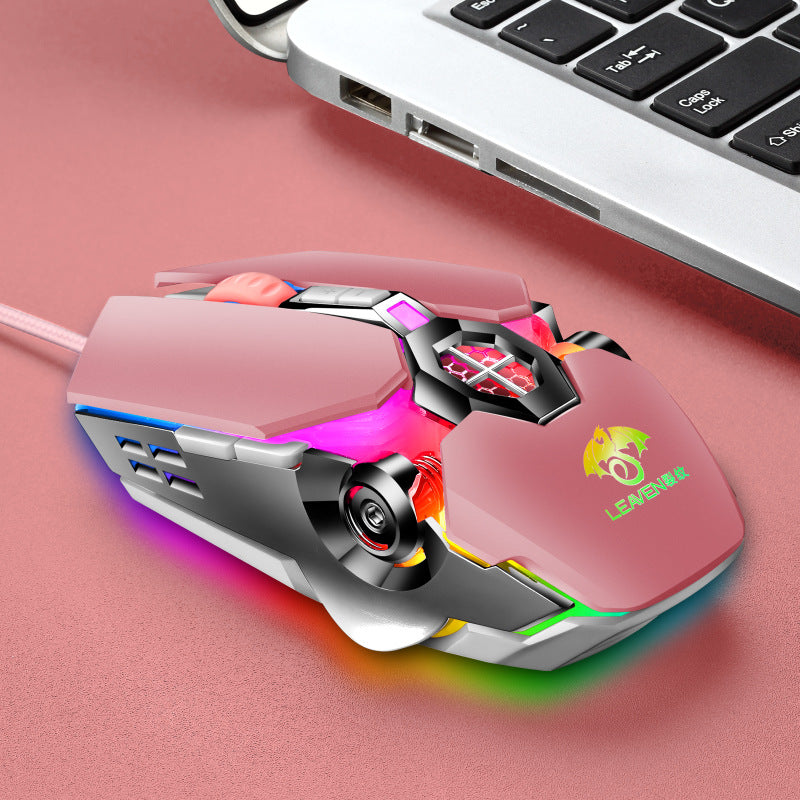 Wired Computer Luminous RGB Mechanical Mouse