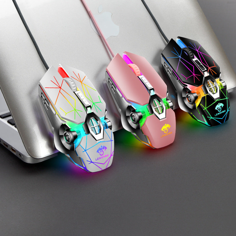 Wired Computer Luminous RGB Mechanical Mouse