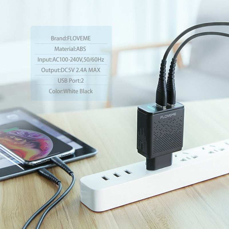 2.4A Charging Head 5V2.4A Power Adapter
