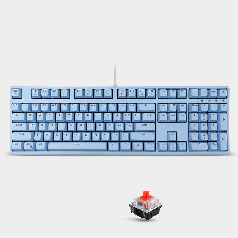 Light Blue Cyan Axis Gaming Keyboard