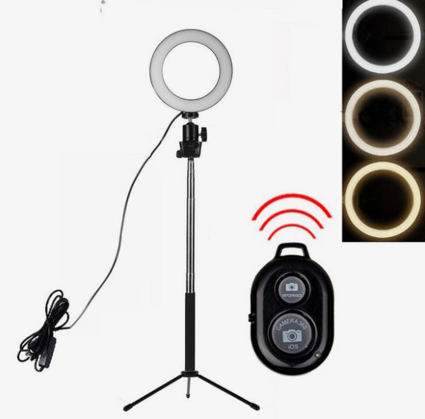 Lifting LED Ring Light Tripod