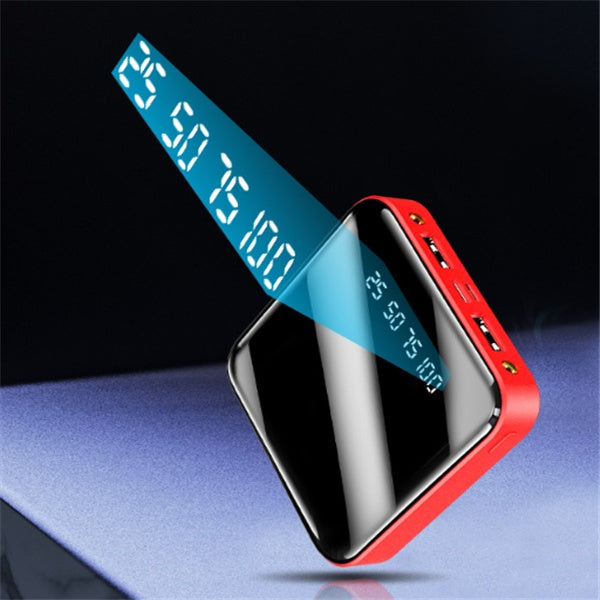 Mini 20000 MAh Portable Mirror Power Bank