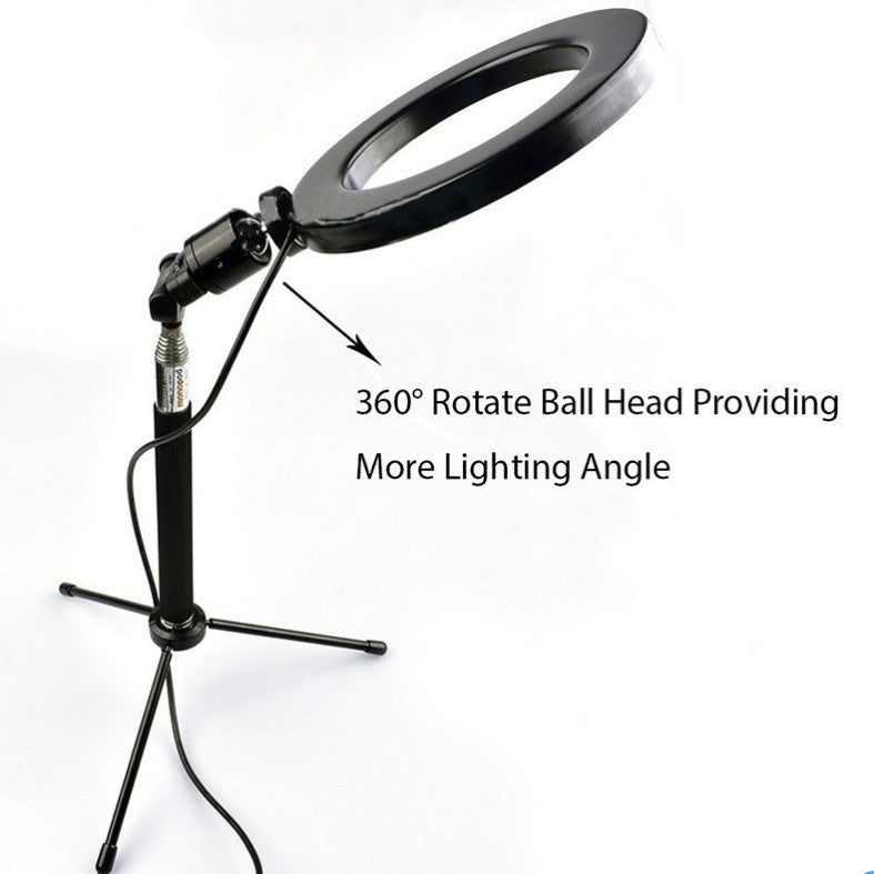 Lifting LED Ring Light Tripod