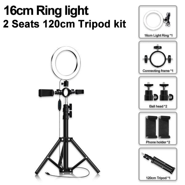 Led Tripod Multi-position Ring Light