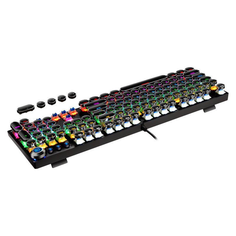 104-key Punk Green Axis Wired Gaming Keyboard