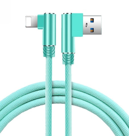 Double Elbow Mobile Fast Charging Cable