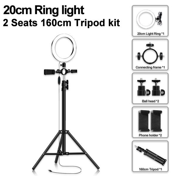 Led Tripod Multi-position Ring Light