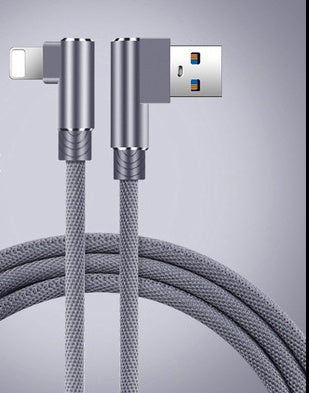 Double Elbow Mobile Fast Charging Cable