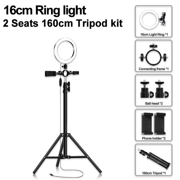 Led Tripod Multi-position Ring Light