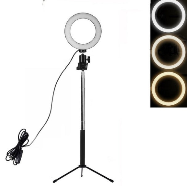 Lifting LED Ring Light Tripod