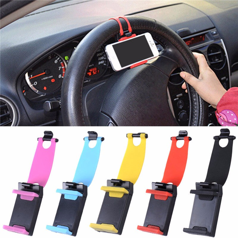 Car Steering Wheel Phone Mount Holder