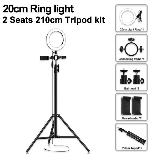 Led Tripod Multi-position Ring Light