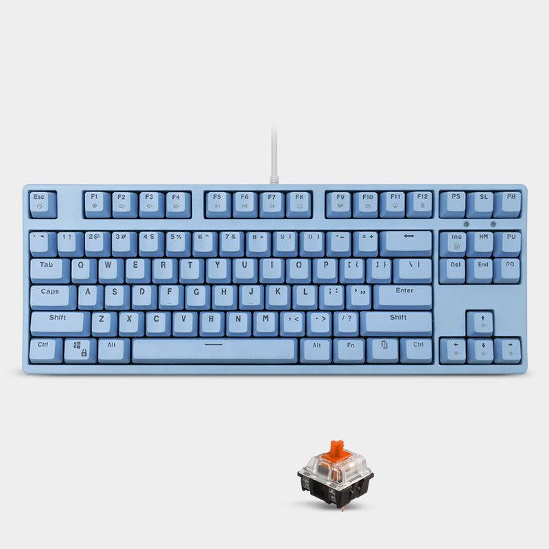 Light Blue Cyan Axis Gaming Keyboard