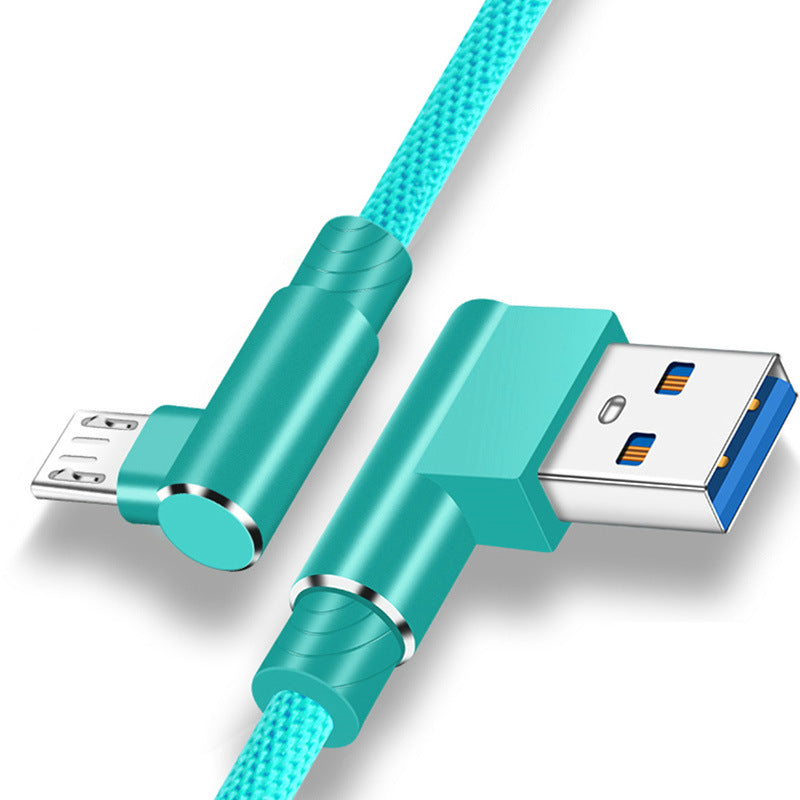 Double Elbow Mobile Fast Charging Cable