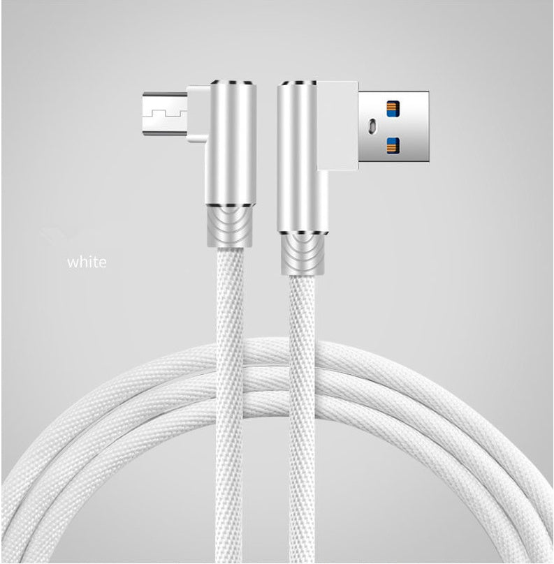 Double Elbow Mobile Fast Charging Cable