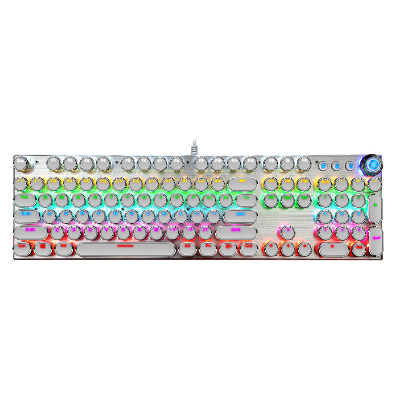 104-key Punk Green Axis Wired Gaming Keyboard