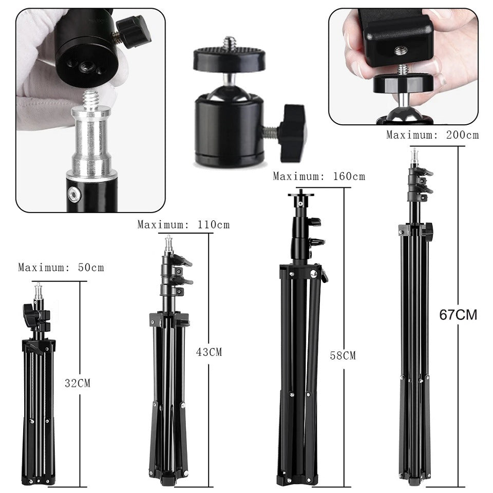 Ring Light With Tripod Mobile Phone Holder