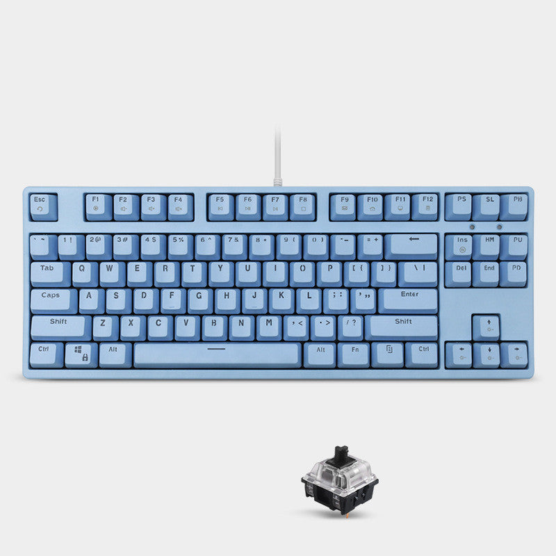 Light Blue Cyan Axis Gaming Keyboard