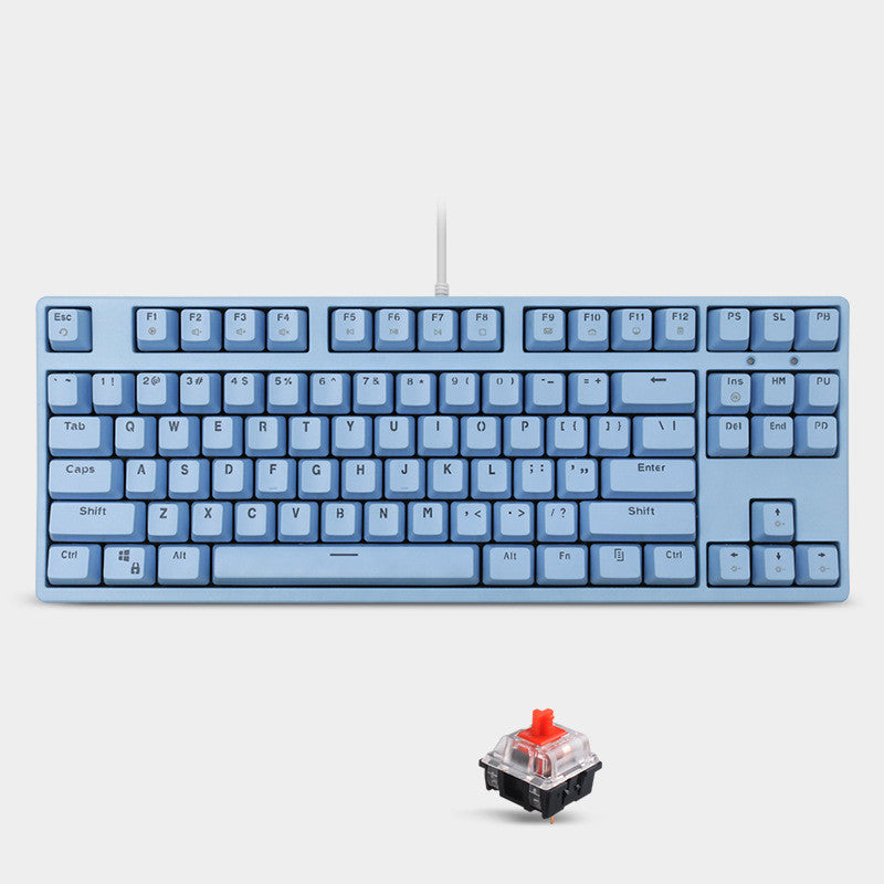 Light Blue Cyan Axis Gaming Keyboard