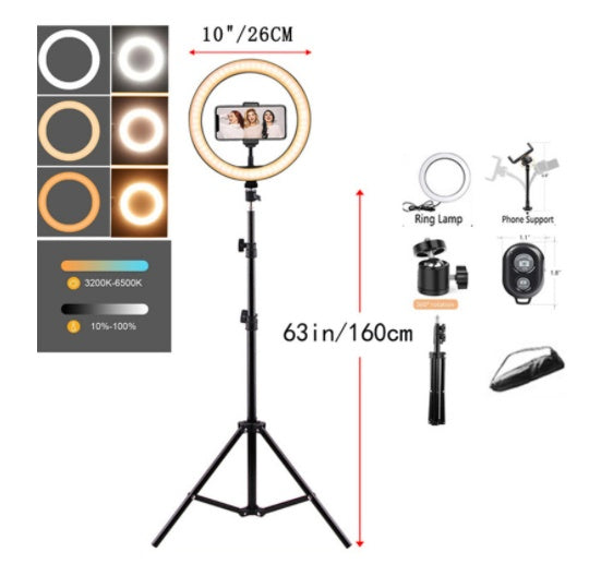 Ring Light With Tripod Mobile Phone Holder