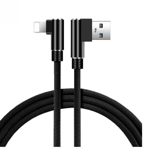 Double Elbow Mobile Fast Charging Cable